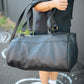 The Real McCaul Travel Bag Black Duffel Carry All Bag - Cowhide Australian Made Australian Owned Large Overnight Travel Duffel Bag Leather Made in Australia