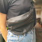 The Real McCaul Travel Bag Classic Bum Bag - Medium - Cowhide Australian Made Australian Owned Leather Bum Bag Handmade in Australia Kangaroo & Cowhide 
