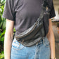 The Real McCaul Travel Bag Classic Bum Bag - Small - Cowhide Australian Made Australian Owned Leather Bum Bag Handmade in Australia Kangaroo & Cowhide 