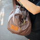 The Real McCaul Travel Bag Duffel Carry All Bag - Cowhide - Chestnut Australian Made Australian Owned Large Overnight Travel Duffel Bag Leather Made in Australia