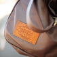 The Real McCaul Travel Bag Duffel Carry All Bag - Cowhide - Chestnut Australian Made Australian Owned Large Overnight Travel Duffel Bag Leather Made in Australia