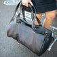 The Real McCaul Travel Bag Duffel Carry All Bag - Cowhide Australian Made Australian Owned Large Overnight Travel Duffel Bag Leather Made in Australia