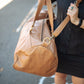 The Real McCaul Travel Bag Duffel Carry All Bag - Cowhide - Tan Australian Made Australian Owned Large Overnight Travel Duffel Bag Leather Made in Australia