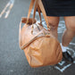 The Real McCaul Travel Bag Duffel Carry All Bag - Cowhide - Tan Australian Made Australian Owned Large Overnight Travel Duffel Bag Leather Made in Australia