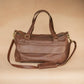 The Real McCaul Travel Bag Weekender Travel Carry All Bag - Premium Cowhide - Marble Australian Made Australian Owned Small Overnight Travel Duffel Bag Kangaroo Leather Made in Australia