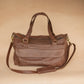 The Real McCaul Travel Bag Weekender Travel Carry All Bag - Premium Cowhide - Marble Australian Made Australian Owned Small Overnight Travel Duffel Bag Kangaroo Leather Made in Australia
