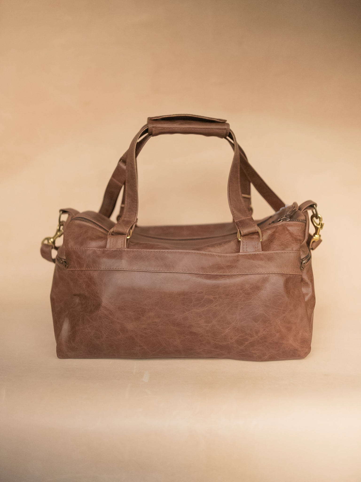 The Real McCaul Travel Bag Weekender Travel Carry All Bag - Premium Cowhide - Marble Australian Made Australian Owned Small Overnight Travel Duffel Bag Kangaroo Leather Made in Australia