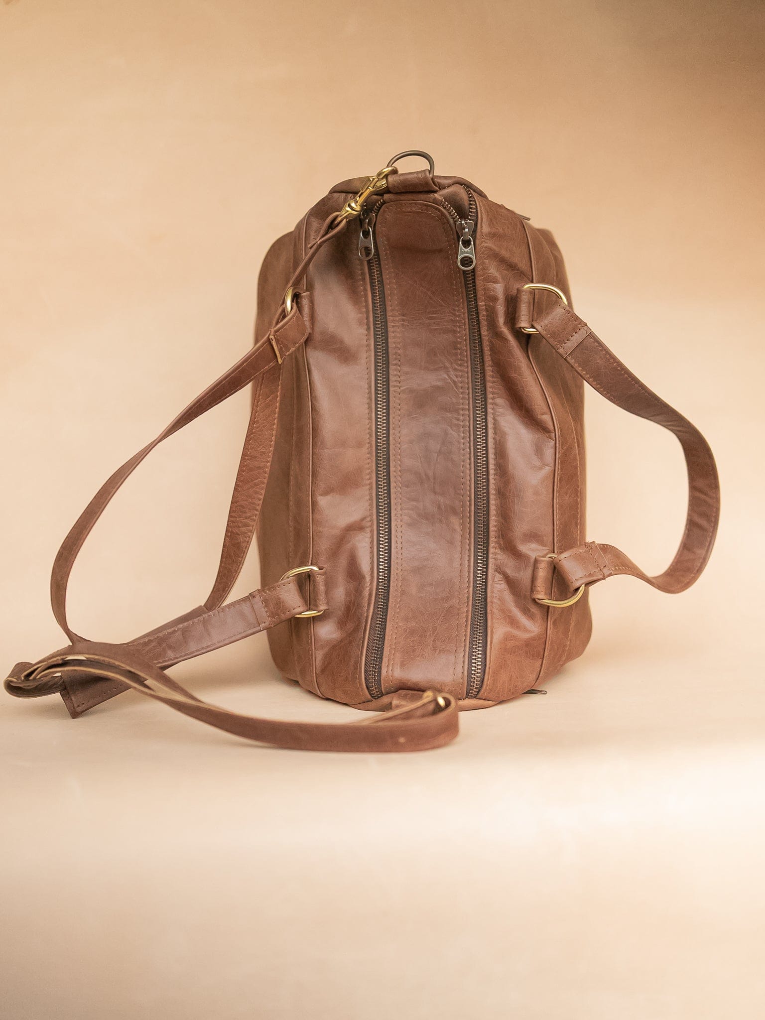 The Real McCaul Travel Bag Weekender Travel Carry All Bag - Premium Cowhide - Marble Australian Made Australian Owned Small Overnight Travel Duffel Bag Kangaroo Leather Made in Australia