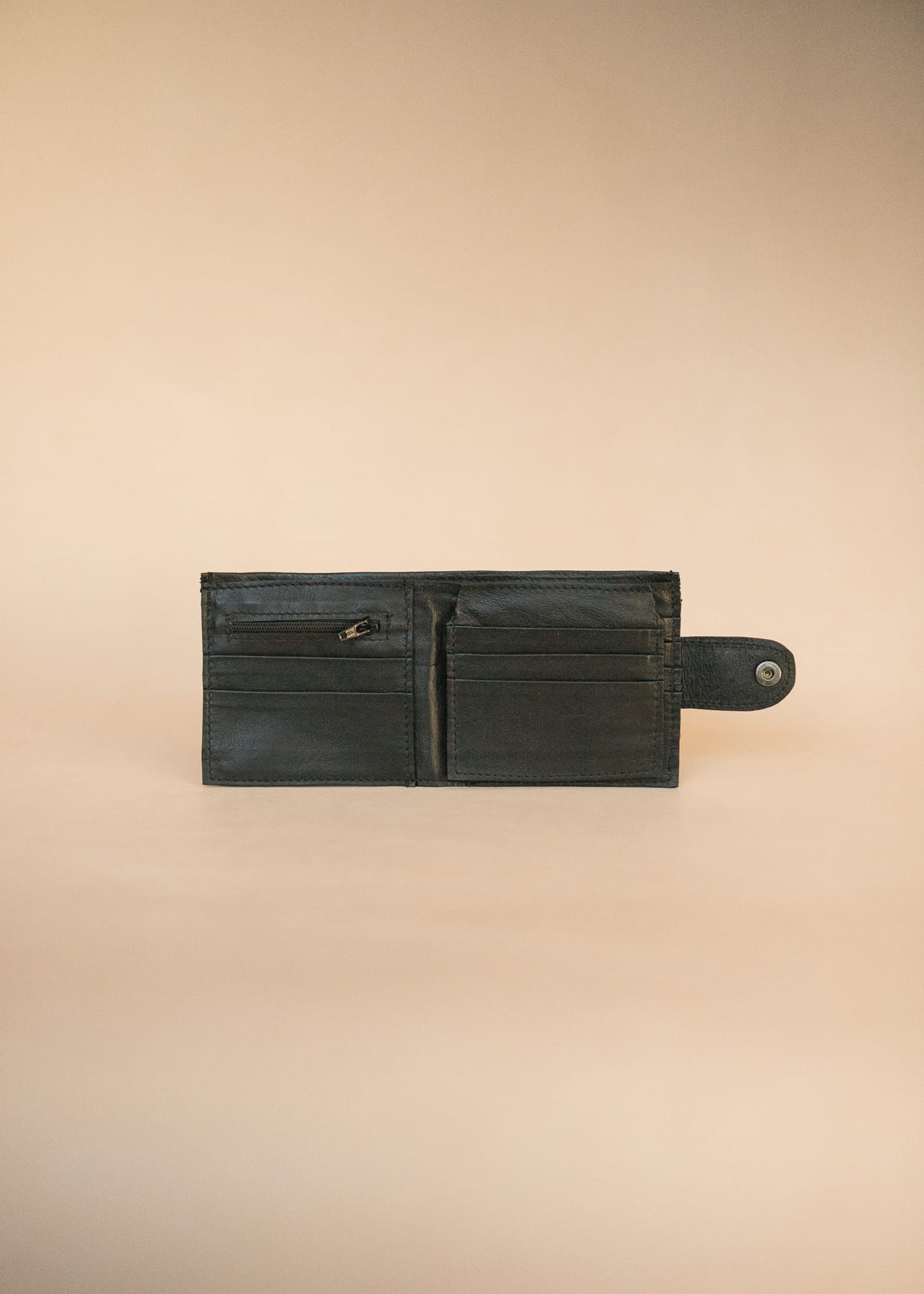 The Real McCaul Wallets All-Card Bifold Wallet with Zip - Kangaroo Australian Made Australian Owned Leather Men's Wallet- Australian Made - Kangaroo & Cowhide
