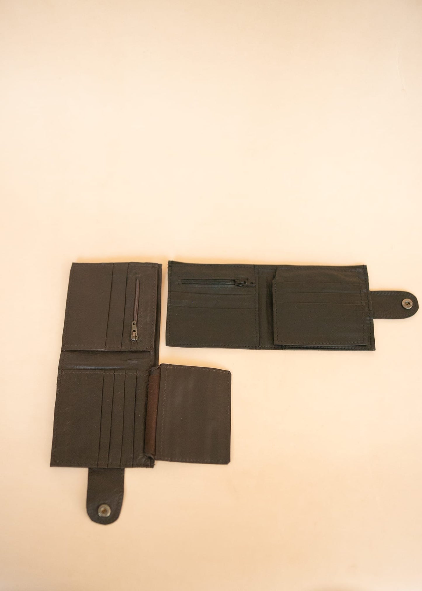 The Real McCaul Wallets All-Card Bifold Wallet with Zip - Kangaroo Australian Made Australian Owned Leather Men's Wallet- Australian Made - Kangaroo & Cowhide