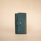 The Real McCaul Wallets The Sue Wallet - Kangaroo - Juniper Green Australian Made Australian Owned Genuine Leather Ladies Large Wallet- Made In Australia with Kangaroo and Cowhide