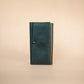 The Real McCaul Wallets The Sue Wallet - Kangaroo - Juniper Green Australian Made Australian Owned Genuine Leather Ladies Large Wallet- Made In Australia with Kangaroo and Cowhide