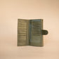 The Real McCaul Wallets The Sue Wallet - Kangaroo - Olive Green Australian Made Australian Owned Genuine Leather Ladies Large Wallet- Made In Australia with Kangaroo and Cowhide