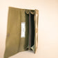 The Real McCaul Wallets The Sue Wallet - Kangaroo - Olive Green Australian Made Australian Owned Genuine Leather Ladies Large Wallet- Made In Australia with Kangaroo and Cowhide