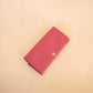 The Real McCaul Wallets The Sue Wallet - Kangaroo - Pink Australian Made Australian Owned Genuine Leather Ladies Large Wallet- Made In Australia with Kangaroo and Cowhide