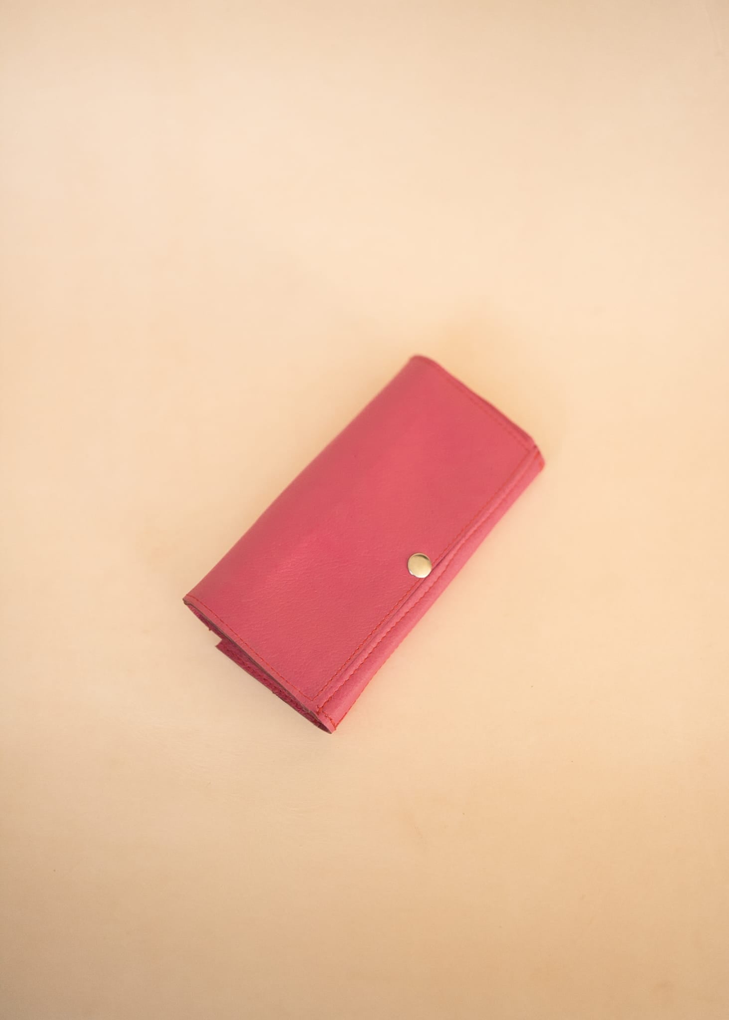 The Real McCaul Wallets The Sue Wallet - Kangaroo - Pink Australian Made Australian Owned Genuine Leather Ladies Large Wallet- Made In Australia with Kangaroo and Cowhide