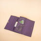 The Real McCaul Wallets The Sue Wallet - Kangaroo - Purple Australian Made Australian Owned Genuine Leather Ladies Large Wallet- Made In Australia with Kangaroo and Cowhide