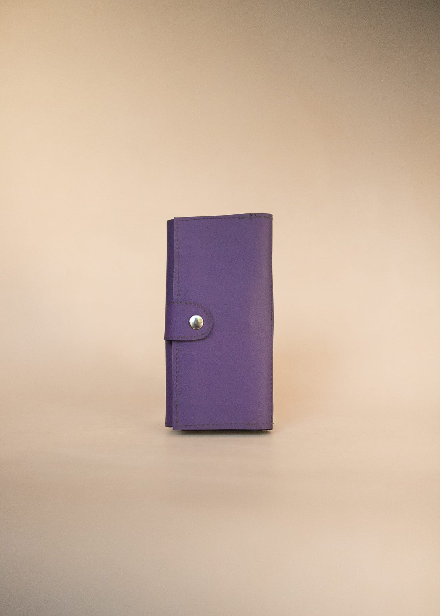 The Real McCaul Wallets The Sue Wallet - Kangaroo - Purple Australian Made Australian Owned Genuine Leather Ladies Large Wallet- Made In Australia with Kangaroo and Cowhide