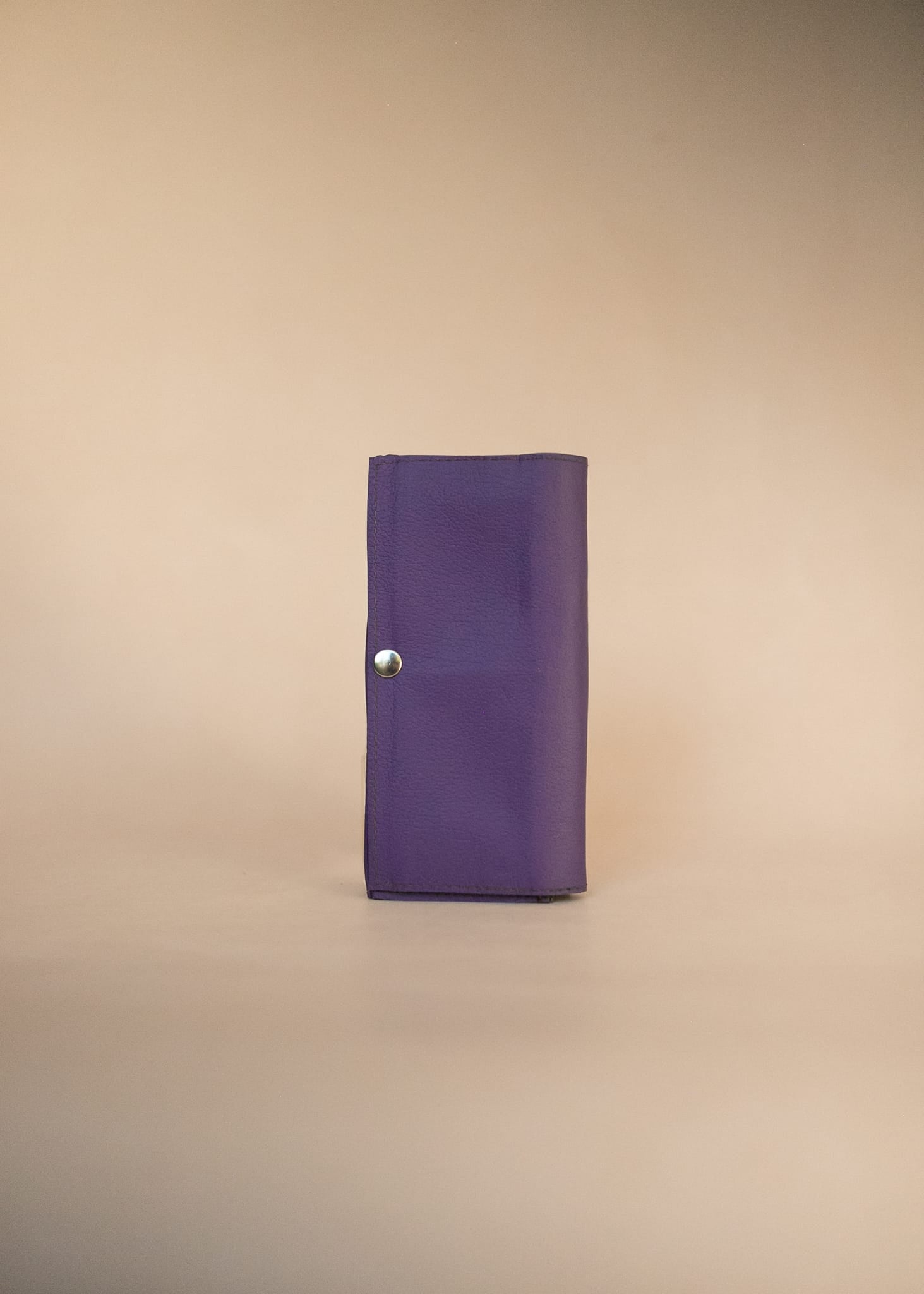 The Real McCaul Wallets The Sue Wallet - Kangaroo - Purple Australian Made Australian Owned Genuine Leather Ladies Large Wallet- Made In Australia with Kangaroo and Cowhide