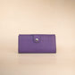 The Real McCaul Wallets The Sue Wallet - Kangaroo - Purple Australian Made Australian Owned Genuine Leather Ladies Large Wallet- Made In Australia with Kangaroo and Cowhide