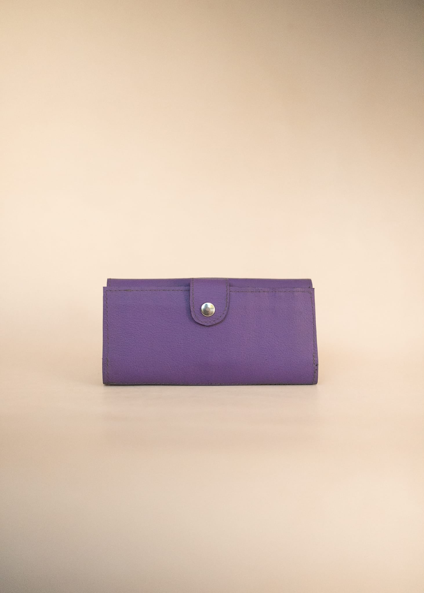 The Real McCaul Wallets The Sue Wallet - Kangaroo - Purple Australian Made Australian Owned Genuine Leather Ladies Large Wallet- Made In Australia with Kangaroo and Cowhide