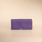 The Real McCaul Wallets The Sue Wallet - Kangaroo - Purple Australian Made Australian Owned Genuine Leather Ladies Large Wallet- Made In Australia with Kangaroo and Cowhide
