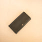 The Real McCaul Wallets The Sue Wallet - Premium Kangaroo - Black Australian Made Australian Owned Genuine Leather Ladies Large Wallet- Made In Australia with Kangaroo and Cowhide