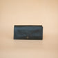 The Real McCaul Wallets The Sue Wallet - Premium Kangaroo - Black Australian Made Australian Owned Genuine Leather Ladies Large Wallet- Made In Australia with Kangaroo and Cowhide