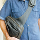 The Real McCaul Back Packs Crossover Backpack - Small - Cowhide Australian Made Australian Owned Leather ManBag Crossover Backpack Australian Made