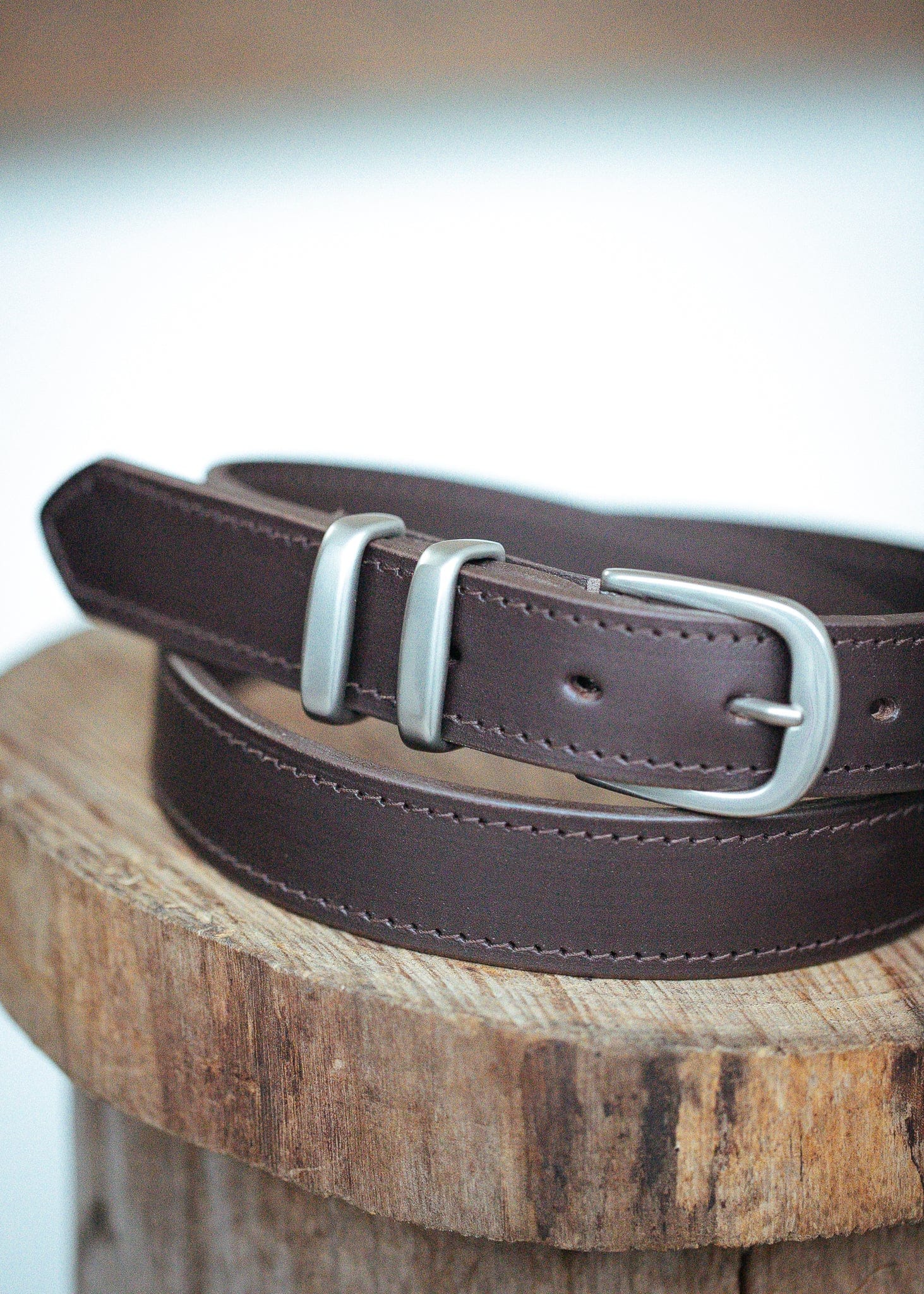 The Real McCaul Leathergoods Belts Classic Dress Belt 30mm - Dark Brown Australian Made Australian Owned Australian Made Solid Leather Full Grain Rancher Belt- Black