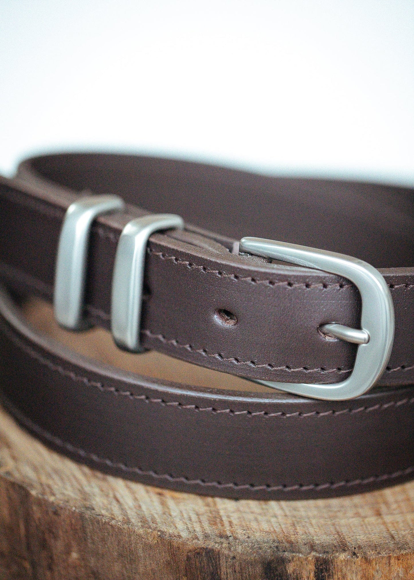 The Real McCaul Leathergoods Belts Classic Dress Belt 30mm - Dark Brown Australian Made Australian Owned Australian Made Solid Leather Full Grain Rancher Belt- Black