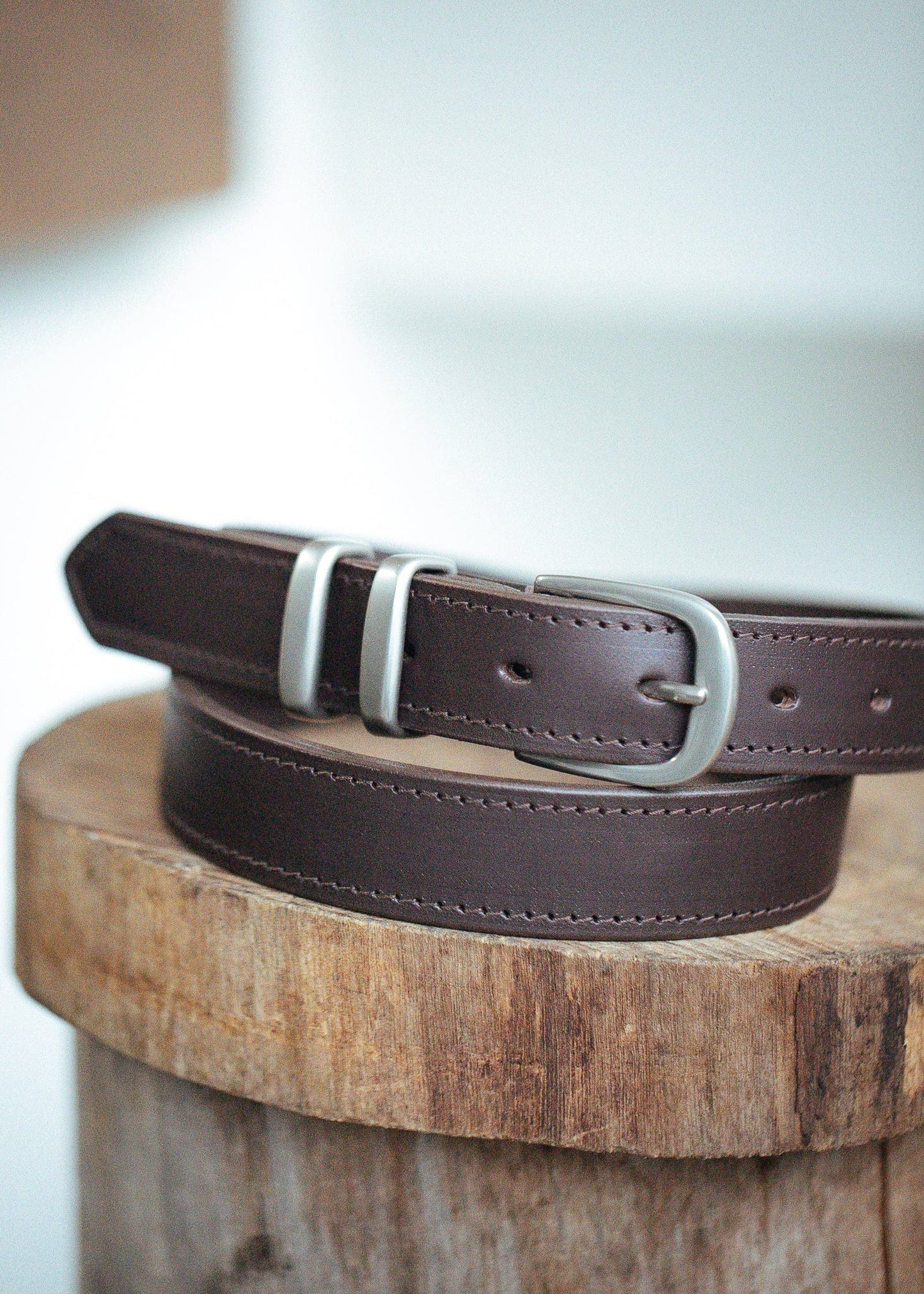 The Real McCaul Leathergoods Belts Classic Dress Belt 30mm - Dark Brown Australian Made Australian Owned Australian Made Solid Leather Full Grain Rancher Belt- Black