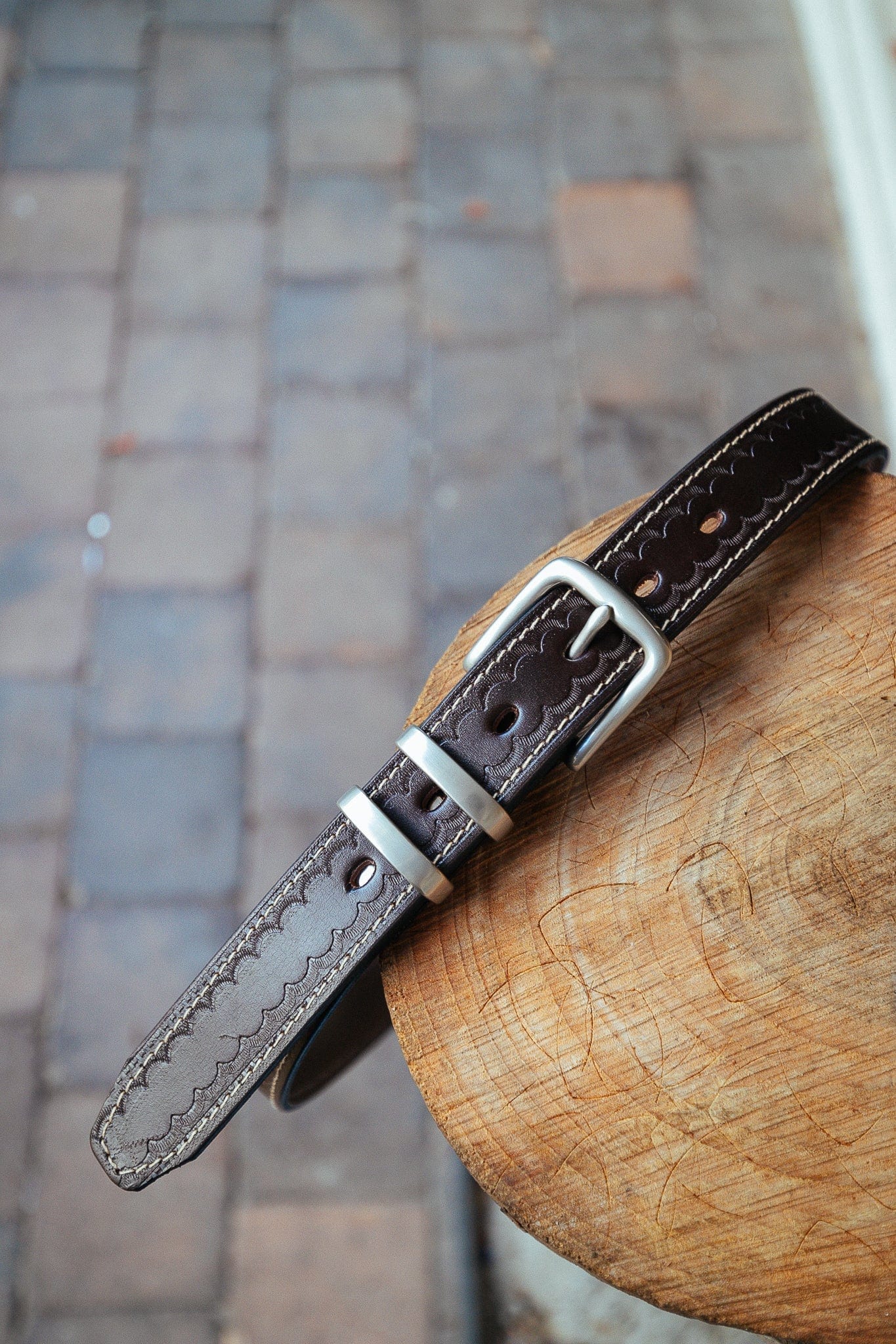 The Real McCaul Leathergoods Belts Deluxe Rancher Belt 32mm - Dark Brown Australian Made Australian Owned Australian Made Solid Leather Full Grain Rancher Belt- Black