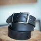 The Real McCaul Leathergoods Belts Maxwell Belt 35mm - Black Australian Made Australian Owned Australian Made Solid Leather Full Grain Rancher Belt- Black