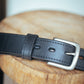 The Real McCaul Leathergoods Belts Maxwell Belt 35mm - Black Australian Made Australian Owned Australian Made Solid Leather Full Grain Rancher Belt- Black