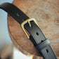 The Real McCaul Leathergoods Belts Maxwell Belt 35mm - Black Australian Made Australian Owned Australian Made Solid Leather Full Grain Rancher Belt- Black