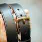 The Real McCaul Leathergoods Belts Maxwell Belt 35mm - Black Australian Made Australian Owned Australian Made Solid Leather Full Grain Rancher Belt- Black
