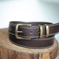 The Real McCaul Leathergoods Belts Rancher Belt 35mm - Dark Brown Australian Made Australian Owned Australian Made Solid Leather Full Grain Rancher Belt- Black