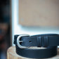 The Real McCaul Leathergoods Belts Savvy Narrow Dress Belt 32mm - Black Australian Made Australian Owned Australian Made Solid Leather Full Grain Dress Belt- Black