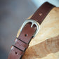The Real McCaul Leathergoods Belts Savvy Narrow Dress Belt 32mm - Cognac Australian Made Australian Owned Australian Made Solid Leather Full Grain Dress Belt- Black