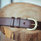 The Real McCaul Leathergoods Belts Savvy Narrow Dress Belt 32mm - Cognac Australian Made Australian Owned Australian Made Solid Leather Full Grain Dress Belt- Black