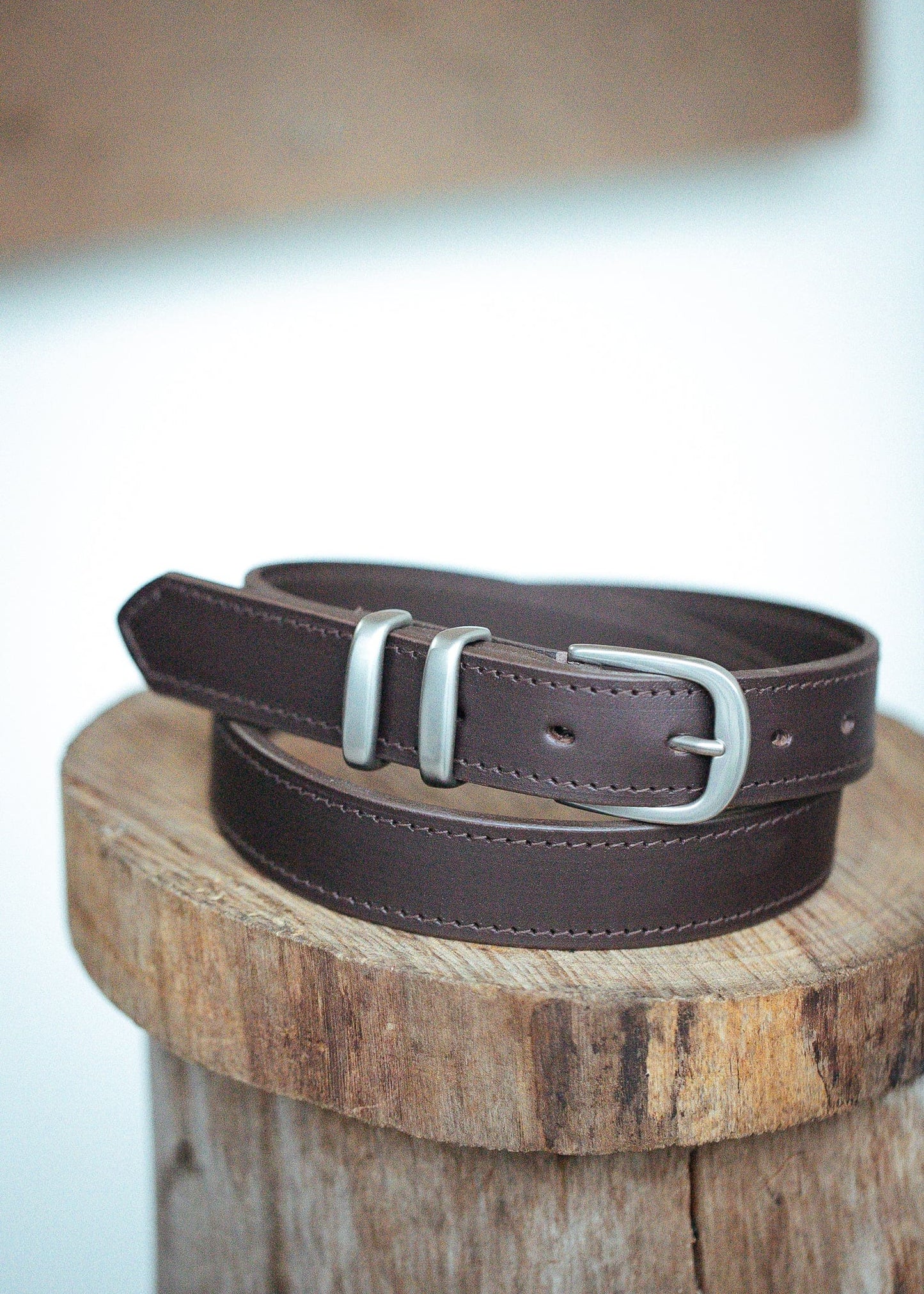 The Real McCaul Leathergoods Belts Silver / 28" (71cm) Classic Dress Belt 30mm - Dark Brown Australian Made Australian Owned Australian Made Solid Leather Full Grain Rancher Belt- Black