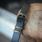 The Real McCaul Leathergoods Belts Standard 35mm Belt - Double Keeper - Black Australian Made Australian Owned Genuine Cowhide Leather Belt - Handmade in Australia