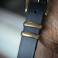 The Real McCaul Leathergoods Belts Standard 35mm Belt - Double Keeper - Black Australian Made Australian Owned Genuine Cowhide Leather Belt - Handmade in Australia