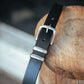 The Real McCaul Leathergoods Belts Standard 35mm Belt - Double Keeper - Black Australian Made Australian Owned Genuine Cowhide Leather Belt - Handmade in Australia