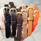 The Real McCaul Leathergoods Classic Narrow 20mm Belt - Tan Australian Made Australian Owned Leather Narrow Belt Made In Australia - 20mm  - Tan