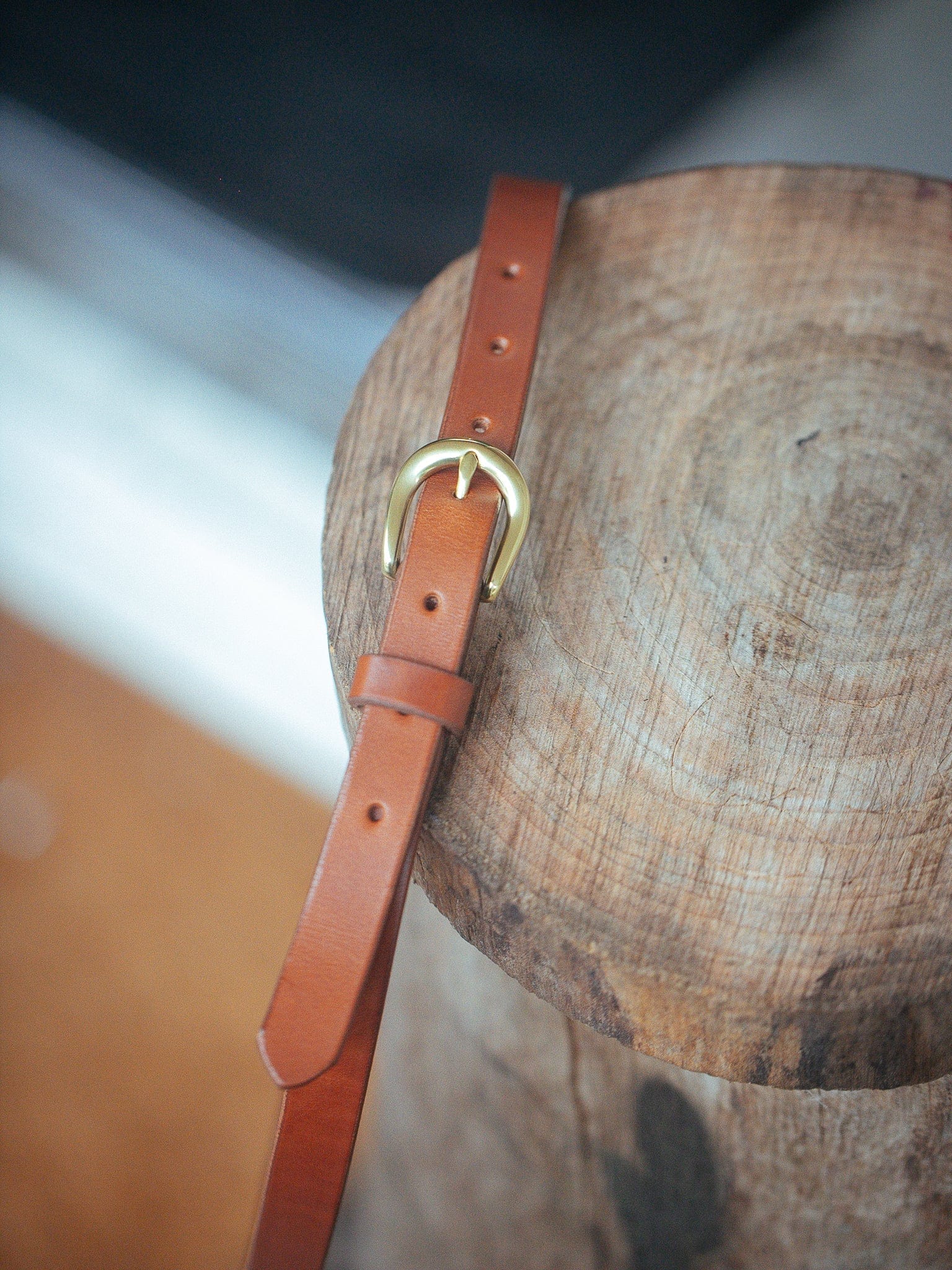 The Real McCaul Leathergoods Classic Narrow 20mm Belt - Tan Australian Made Australian Owned Leather Narrow Belt Made In Australia - 20mm  - Tan