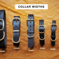 The Real McCaul Leathergoods Personalised Dog Collar 38mm Wide - Black Australian Made Australian Owned Leather Dog Collar with Brass Fittings- Australian Made