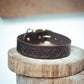 The Real McCaul Leathergoods Personalised Dog Collar 38mm Wide - Dark Brown Australian Made Australian Owned Leather Dog Collar with Brass Fittings- Australian Made