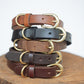 The Real McCaul Leathergoods Pet Collars & Harnesses Classic Dog Collar - 20mm - Dark Brown Australian Made Australian Owned Leather Dog Collar with Brass Fittings- Australian Made